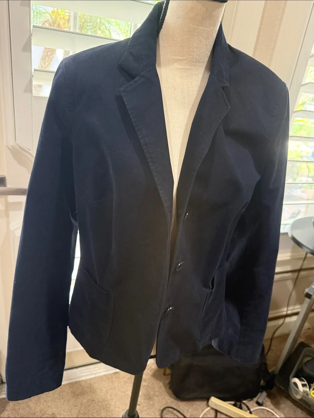 Classic J. Crew Dark Navy Tailored Blazer